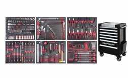 Kraftwerk Gereedschapswagen met 280-delig assortiment