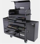 sp tools CUSTOM SERIES - TOOLKIT 396 DELIG - GEREEDSCHAPSWAGEN 14 LADEN COMBO ZWART/ZWART