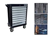 DELTACH 524100 Compacte Gereedschapswagen gevuld | D2 Serie | 145-delig