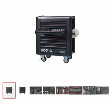 Sonic s9 Gereedschapswagen met 363-delig assortiment DEMO