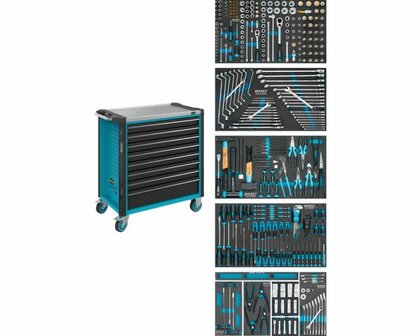 hazet Gereedschapswagen met 321-delig assortiment