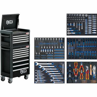 BGS Gereedschapwagen Profi Standaard MAXI met 243 gereedschappen